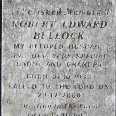 BULLOCK Robert Edward 1933-2000