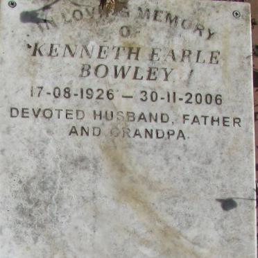 BOWLEY Kenneth Earle 1926-2006