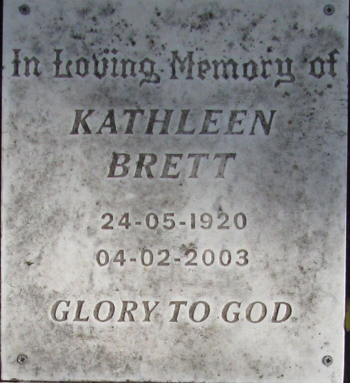 BRETT Kathleen 1920-2003