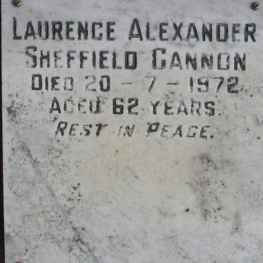 CANNON Laurence Alexander Sheffield 1910-1972