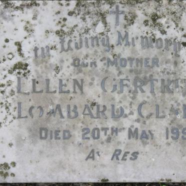 CLARKE Ellen Gertrude Lombard -1854
