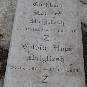 DALGLIESH Cuthbert Howard 1902-1970 &amp; Sylvia Hope 1902-1975