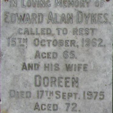 DYKES Edward Alan 1897-1962 &amp; Doreen 1903-1975