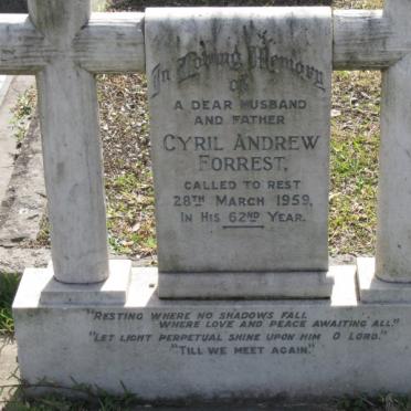 FORREST Cyril Andrew 1897-1959