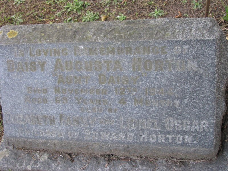 HORTON Daisy Augusta 1875-1944