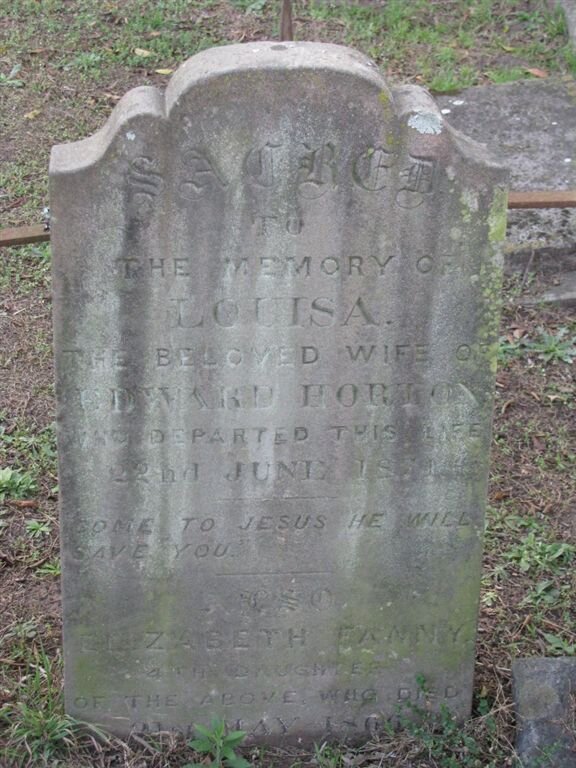 HORTON Louisa -1871 :: HORTON Elizabeth Fanny  -1865