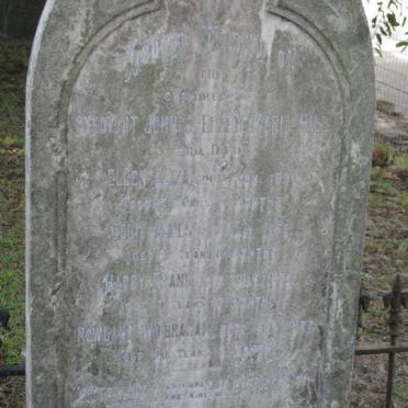 HILL Rowland Wilbraham 1857-1877 :: HILL Ellen Elizabeth 1862-1864 :: HILL Celia Agnes 1875-1876 :: HILL Harry Frank 1867-1877