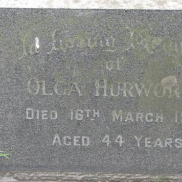 HURWORTH Olga 1926-1970