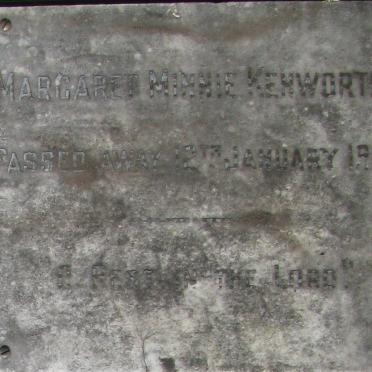 KENWORTHY Margaret Minnie -1964