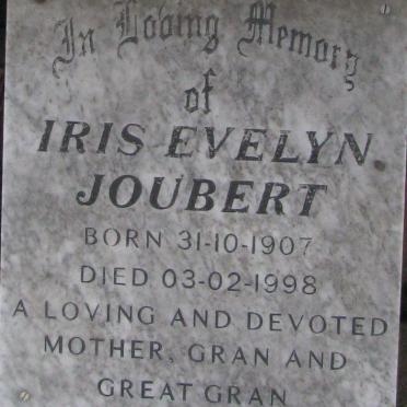 JOUBERT Iris Evelyn 1907-1998