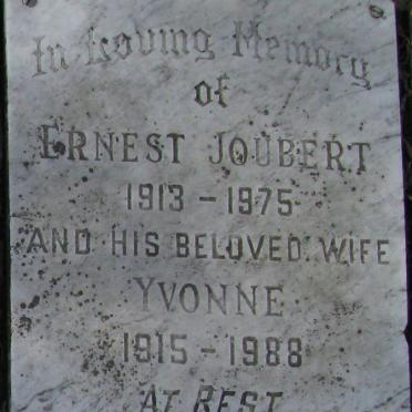 JOUBERT Ernest 1913-1975 &amp; Yvonne 1915-1988