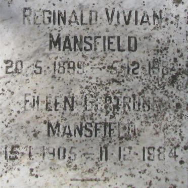 MANSFIELD Regineld Vivian 1899 1982 &amp; Eileen Gertrude 1905-1984