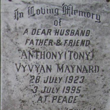 MAYNARD Anthony Vyvyan 1923-1995