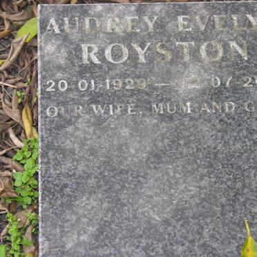 ROYSTON Audrey Evelyn 1929-2003