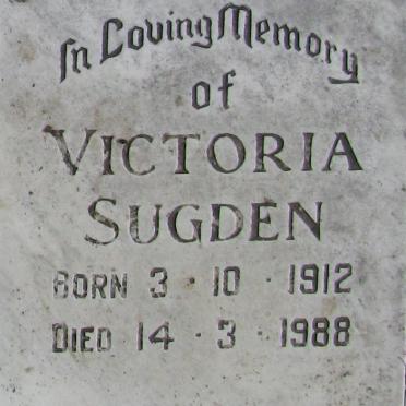 SUGDEN Victoria 1912-1988