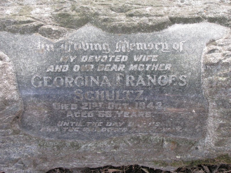 SCHULTZ Georgina Frances 1890-1943