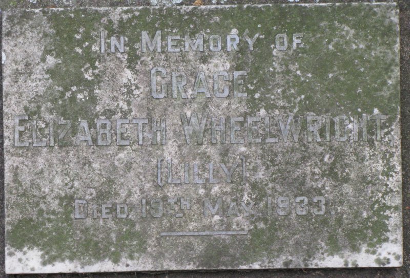 WHEELWRIGHT Grace Elizabeth -1933