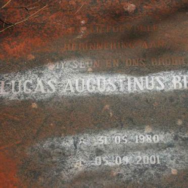 BREEDT Lucas Augustinus 1980-2001