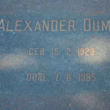 DUMAS Alexander 1923-1985