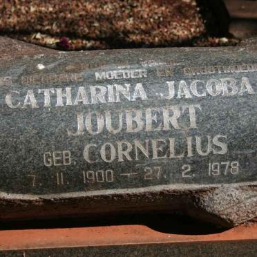 JOUBERT Hermanus Johannes 1898-1965 &amp; Catharina Jacoba CORNELIUS 1900-1978