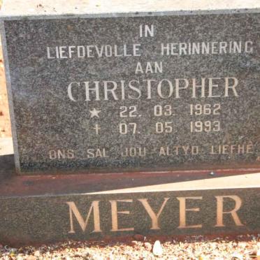 MEYER Christopher 1962-1993
