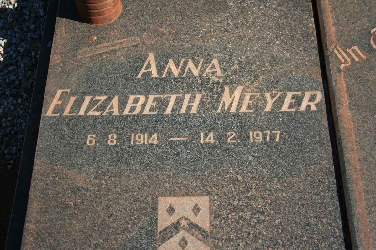 MEYER Anna Elizabeth 1914-1977