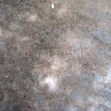 SCHEEPERS Elizabeth D.M. nee VORSTER 1952-1982