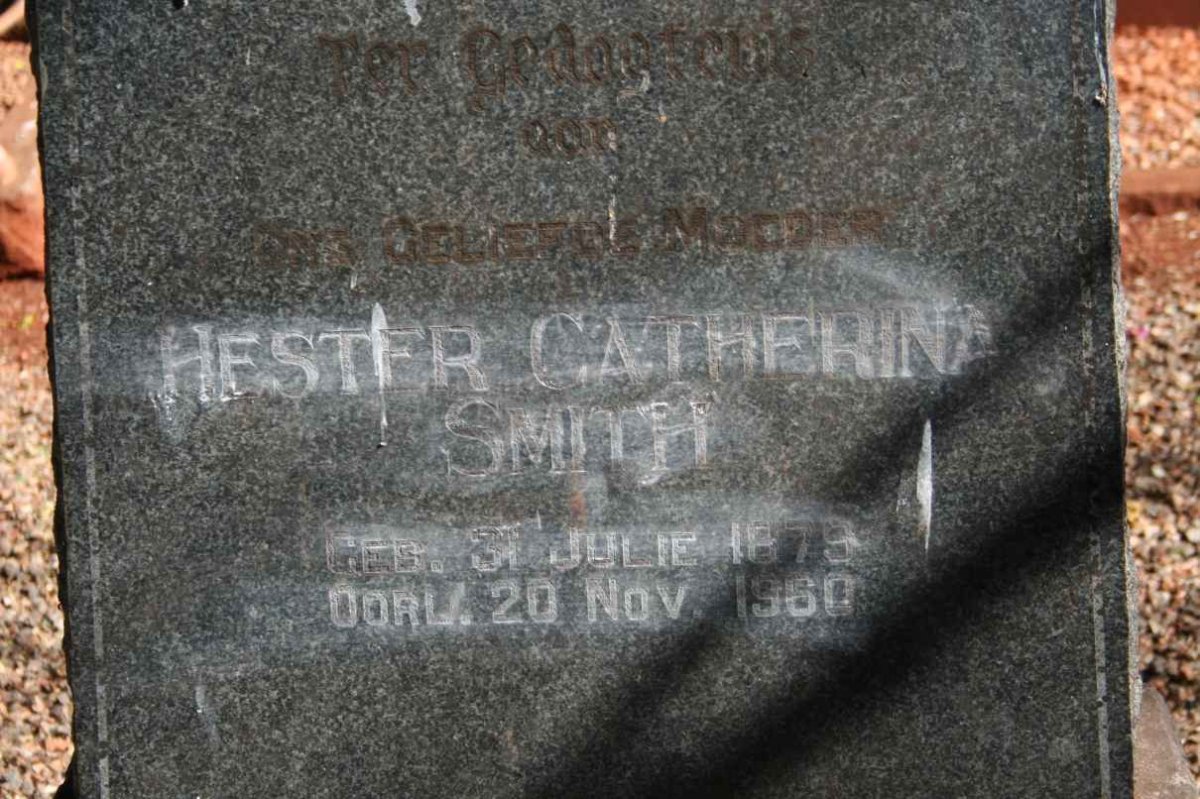 SMITH Hester Catherina 1879-1960