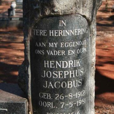 TERBLANCHE Hendrik Josephus Jacobus 1912-1981