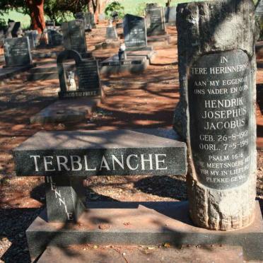 TERBLANCHE Hendrik Josephus Jacobus 1912-1981