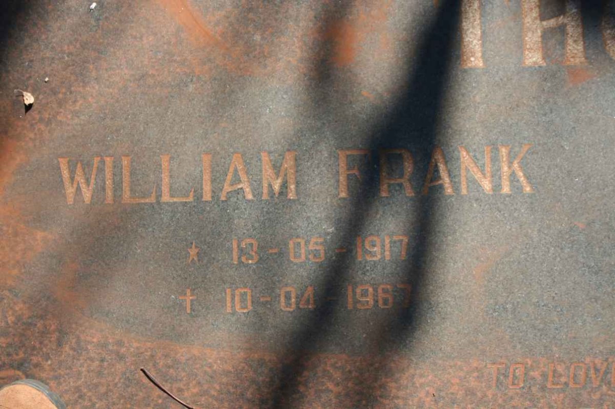 THOMAS William Frank 1917-1967