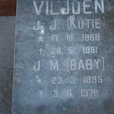 VILJOEN J.J. 1888-1981 &amp; J.M. 1895-1976