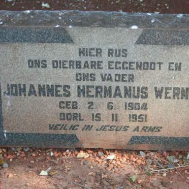 WERNER Johannes Hermanus 1904-1951