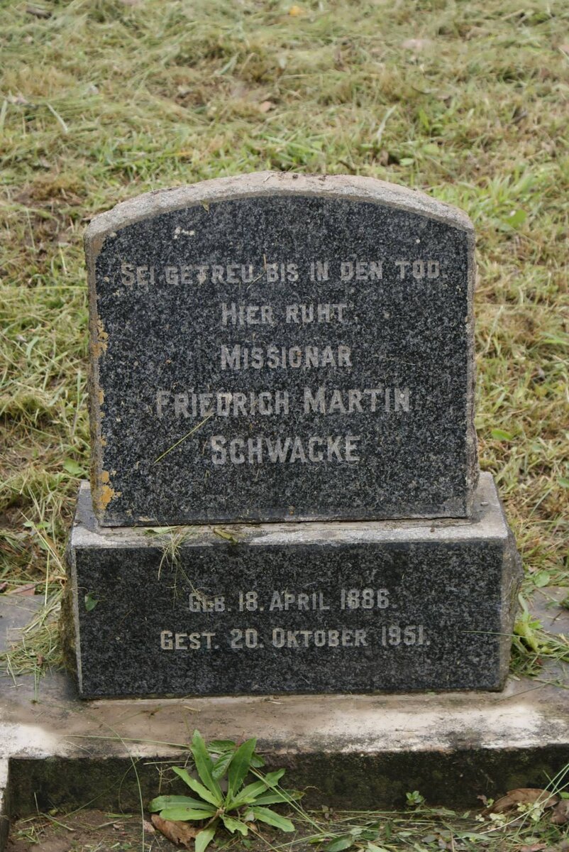 SCHWACKE Friedrich Martin 1886-1951