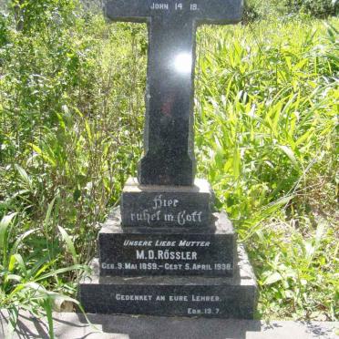 ROSSLER M.D. 1859-1938