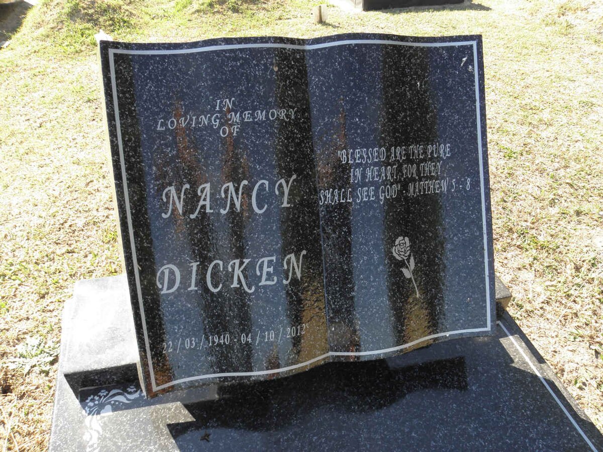 DICKEN Nancy 1940-2012