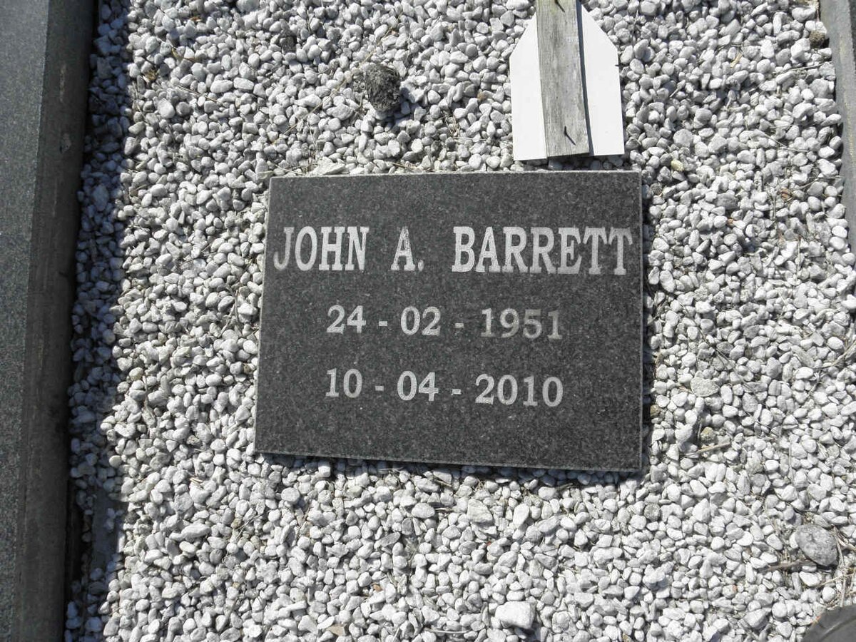 BARRETT John A. 1951-2010