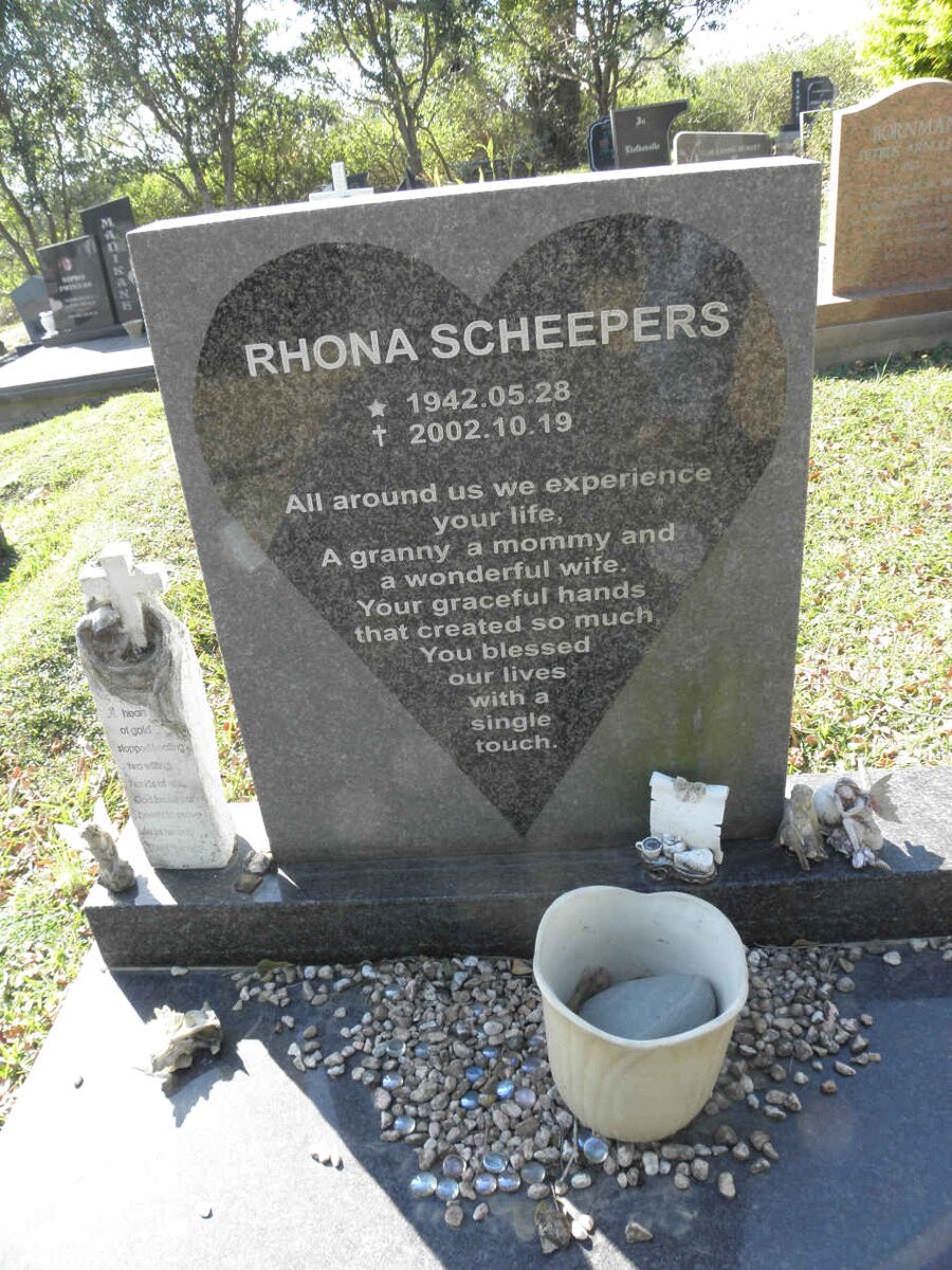 SCHEEPERS Rhona 1942-2002