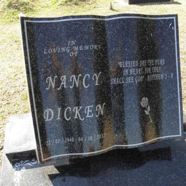 DICKEN Nancy 1940-2012