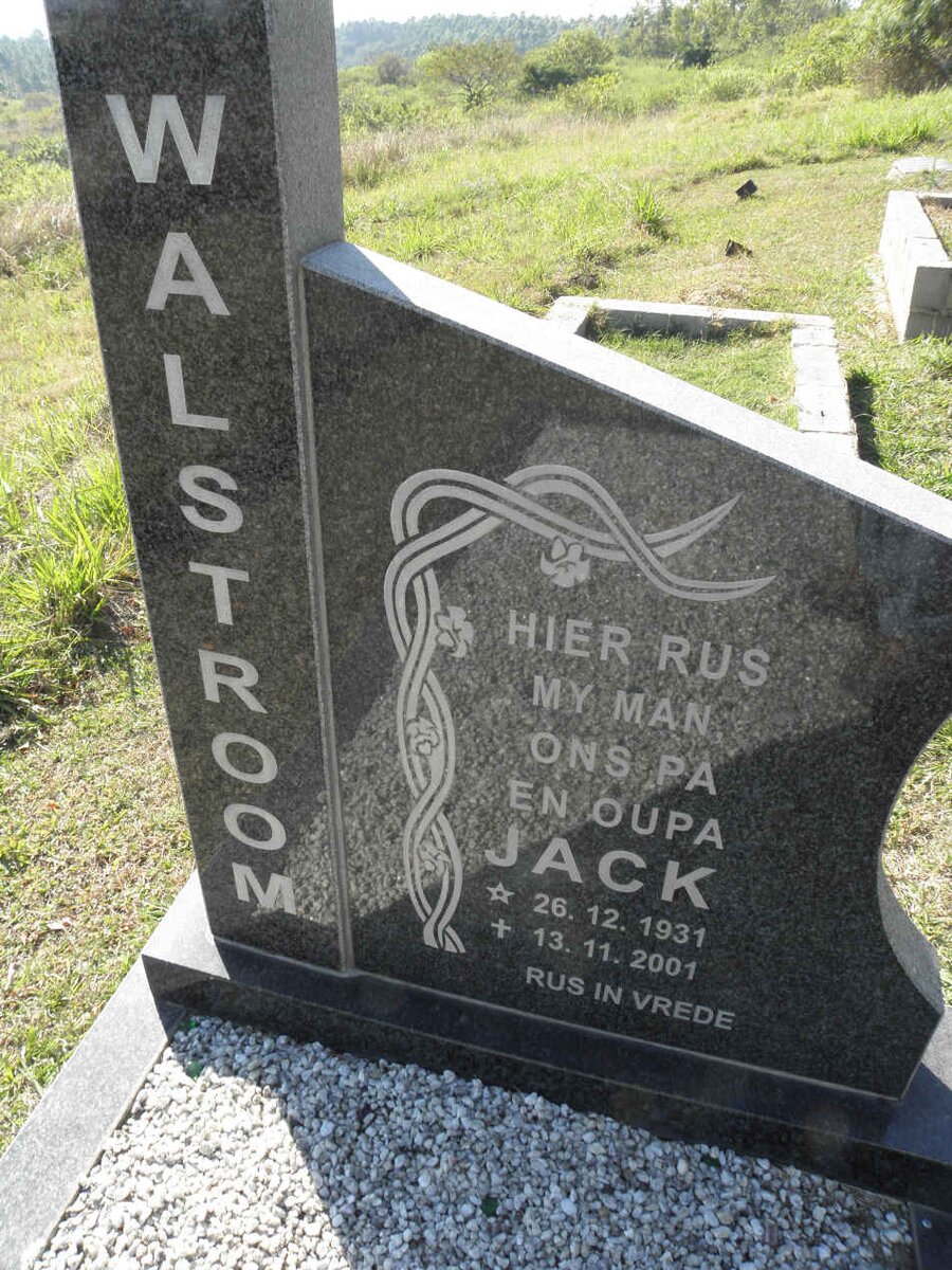 WALSTROOM Jack 1931-2001