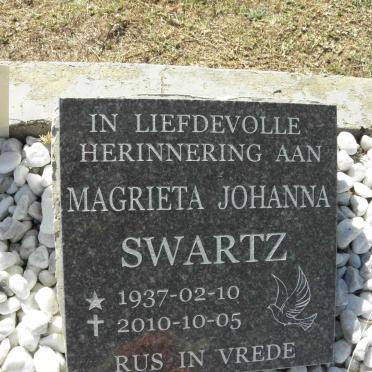 SWARTZ Magrieta Johanna 1937-2010