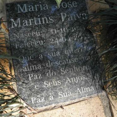 PAIVA Maria Jose Martins 1941-2012