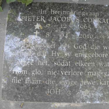 CONRADIE Pieter Jacobus 1965-2010