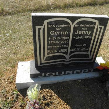 JOUBERT Gerrie 1939-2010 &amp; Jenny 1954-