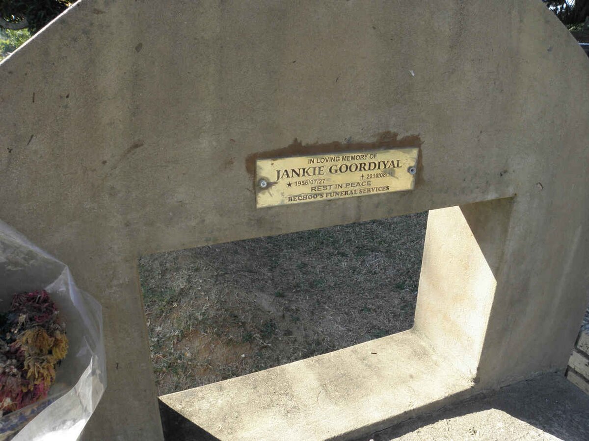 GOORDIYAL Jankie 1956-2010