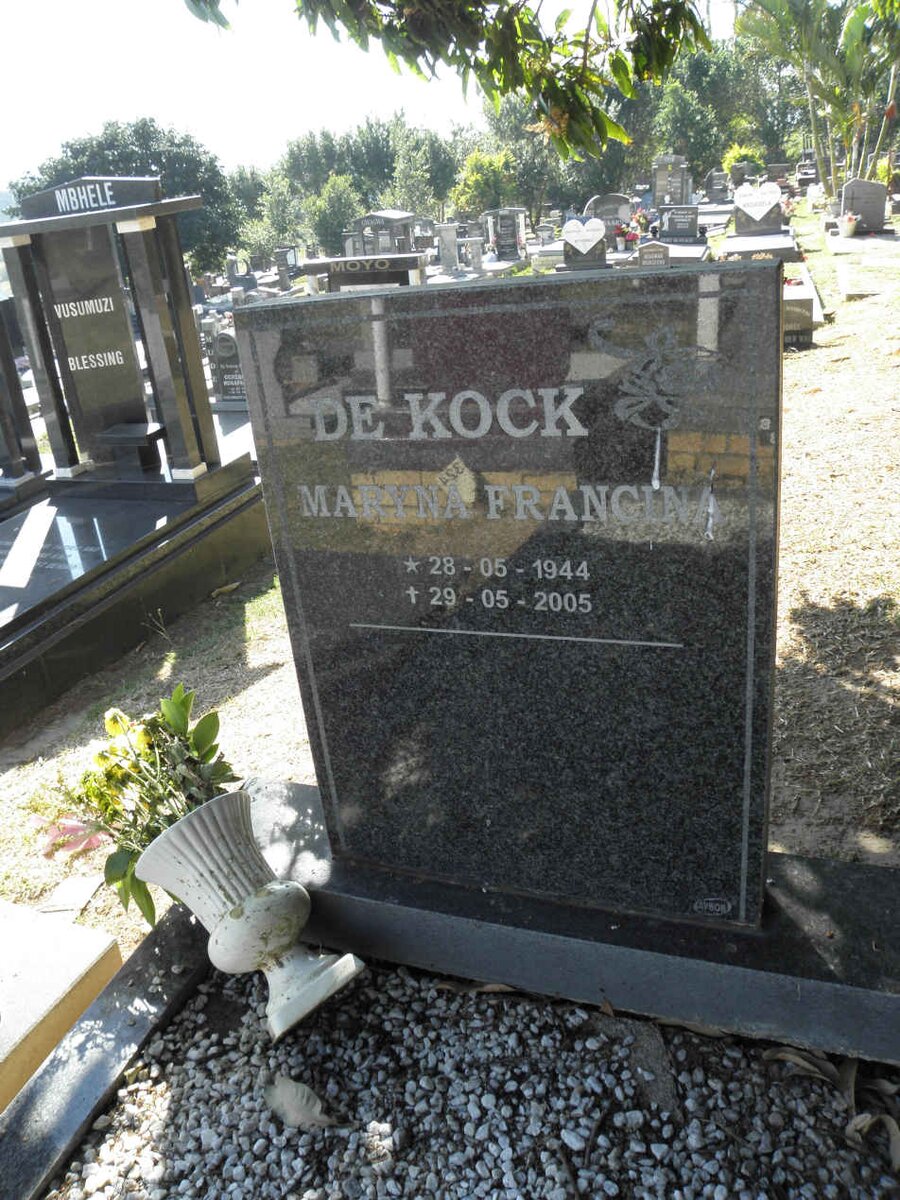 KOCK Maryna Francina, de 1944-2005