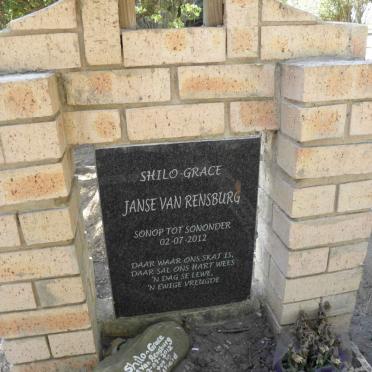 RENSBURG Shilo-Grace, Janse van 2012