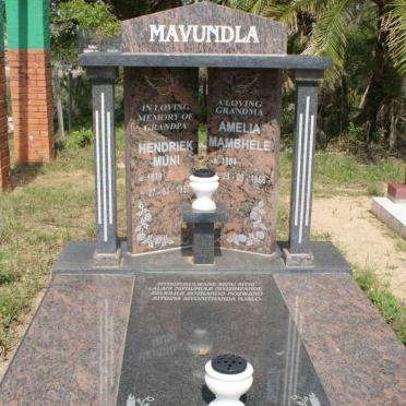 MAVUNDLA Hendriek Muni 1879-1957 &amp; Amelia Mambhele 1884-1966
