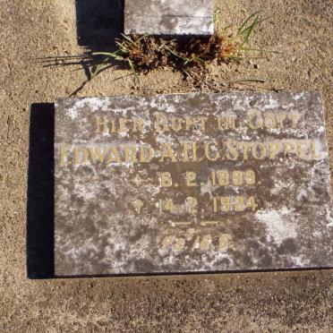 STOPPEL Edward A.H.G. 1899-1924