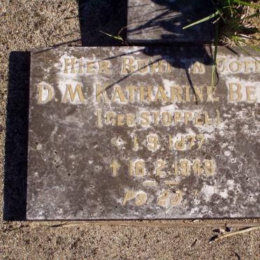 BELL D. M. Katharine nee STOPPEL 1877-1948